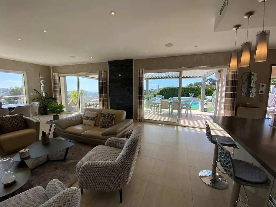 Superbe Villa Moderne - Piscine Vue Mer Nice