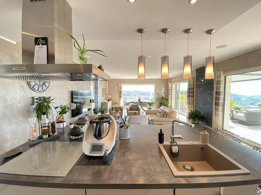 Superbe Villa Moderne - Piscine Vue Mer Nice 0*,  Francie