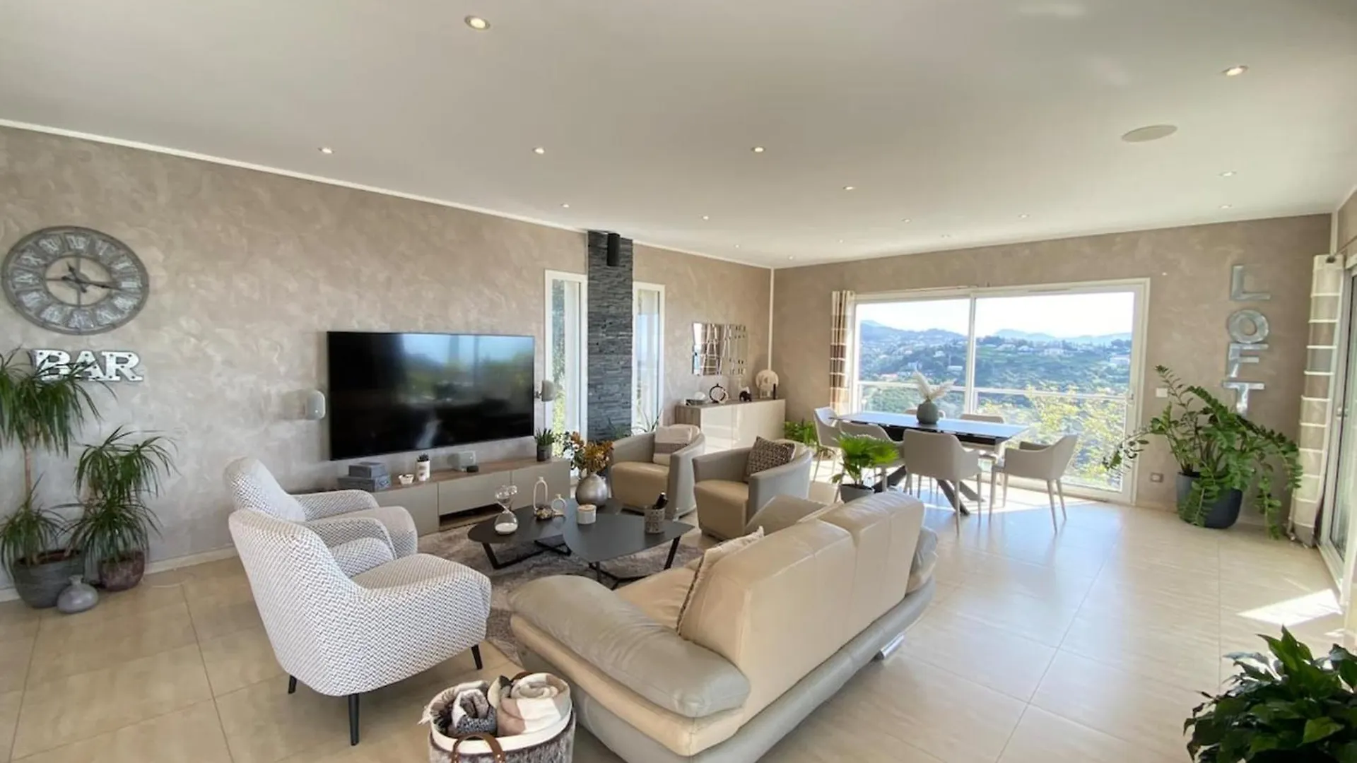 Superb Modern Villa - Sea View Pool Nice Holiday home